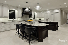 open concept kitchen in a comfortable luxury interior design